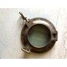 ANTICO OBLO' VINTAGE NAUTICO PIROSCAFO BRONZO ø 35 cm LUCE VETRO ø 20 cm