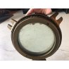 ANTICO OBLO' VINTAGE NAUTICO PIROSCAFO BRONZO ø 35 cm LUCE VETRO ø 20 cm