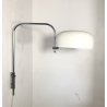 LAMPADA MURO ARCO DESIGN MADE in ITALY ACCIAIO METALLO LACCATO BIANCO ARC WALL