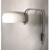 LAMPADA MURO ARCO DESIGN MADE in ITALY ACCIAIO METALLO LACCATO BIANCO ARC WALL
