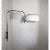 LAMPADA MURO ARCO DESIGN MADE in ITALY ACCIAIO METALLO LACCATO BIANCO ARC WALL