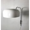 LAMPADA MURO ARCO DESIGN MADE in ITALY ACCIAIO METALLO LACCATO BIANCO ARC WALL
