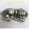 BELLISSIMA GRANDE FIBBIA per cintura BULLDOG CARLINO scultura CANE belt buckle