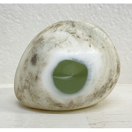 SCULTURA ALFREDO BARBINI "SASSO" VETRO SCAVO ANNI 50 STONE GLASS DESIGN VINTAGE