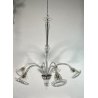 LAMPADARIO VETRO MURANO CLASSICO ATTR. BAROVIER VINTAGE CHANDELIER GLASS '900
