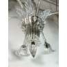 LAMPADARIO VETRO MURANO CLASSICO ATTR. BAROVIER VINTAGE CHANDELIER GLASS '900