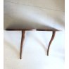 ANTICA COPPIA CONSOLLE A MURO SOSPESA COMODINO MENSOLA LEGNO ROVERE ANNI '50 MCM