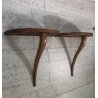 ANTICA COPPIA CONSOLLE A MURO SOSPESA COMODINO MENSOLA LEGNO ROVERE ANNI '50 MCM
