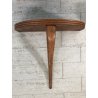ANTICA COPPIA CONSOLLE A MURO SOSPESA COMODINO MENSOLA LEGNO ROVERE ANNI '50 MCM