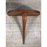 ANTICA COPPIA CONSOLLE A MURO SOSPESA COMODINO MENSOLA LEGNO ROVERE ANNI '50 MCM