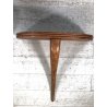ANTICA COPPIA CONSOLLE A MURO SOSPESA COMODINO MENSOLA LEGNO ROVERE ANNI '50 MCM
