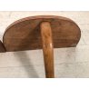 ANTICA COPPIA CONSOLLE A MURO SOSPESA COMODINO MENSOLA LEGNO ROVERE ANNI '50 MCM