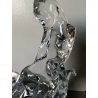BELLA SCULTURA CRISTALLO VETRO TRASPARENTE SCENA ROMANTICA AMORE COPPIA AMANTI