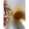 ANTICA BOWL CRISTALLO BULLICANTE TRASPARENTE AMBRA Seguso MURANO GLASS '50s