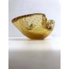 ANTICA BOWL CRISTALLO BULLICANTE TRASPARENTE AMBRA Seguso MURANO GLASS '50s