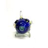 SCULTURA VETRO Murano SOMMERSO PESCE TROPICALE VERDE BLU GIALLO OCCHI MILLEFIORI