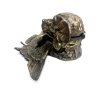CALAMAIO PORTA INCHIOSTRO INKWELL CANE da CACCIA ANATRA VITTORIANO PATINA '800
