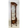ANTICO MOBILE VETRINA INGLESE VETRI BOMBATI MARMO LEGNO INTARSIATO PRIMI 1900