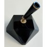 Omas 583 ANTICA PENNA STILOGRAFICA pistone STILOFORO VETRO NERO anni 50 NIB oro