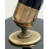Omas 583 ANTICA PENNA STILOGRAFICA pistone STILOFORO VETRO NERO anni 50 NIB oro