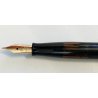 Omas 583 ANTICA PENNA STILOGRAFICA pistone STILOFORO VETRO NERO anni 50 NIB oro