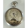 ANTICO OROLOGIO TASCA 8 jours TIPO Hebdomas ARGENTO OLD POCKET WATCH ø 48mm