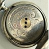 ANTICO OROLOGIO TASCA 8 jours TIPO Hebdomas ARGENTO OLD POCKET WATCH ø 48mm
