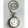 Grande ANTICO OROLOGIO TASCA Ferrovie EPOCA 900 OLD Railways POCKET WATCH ø67 mm