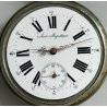 Grande ANTICO OROLOGIO TASCA Ferrovie EPOCA 900 OLD Railways POCKET WATCH ø67 mm