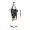 CAFFETTIERA VINTAGE CONICA 6 Tazze DESIGN Aldo Rossi PER ALESSI ACCIAIO '80s