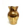 ANTICO VASO CERAMICA Fenice 242 ALBISOLA SMALTO IRIDESCENTE BRONZO ORO EPOCA '40