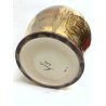 ANTICO VASO CERAMICA Fenice 242 ALBISOLA SMALTO IRIDESCENTE BRONZO ORO EPOCA '40