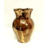 ANTICO VASO CERAMICA Fenice 242 ALBISOLA SMALTO IRIDESCENTE BRONZO ORO EPOCA '40