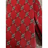 HERMES CRAVATTA di seta 478 HA vintage TIE MOTIVO LOGO H originale lungh. 136 cm