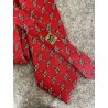 HERMES CRAVATTA di seta 478 HA vintage TIE MOTIVO LOGO H originale lungh. 136 cm