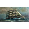 GRANDE DIPINTO OLIO "Velieri sul mare" Luciano Lutring MARINA GALEONI TEMPESTA