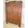 ANTICO ARMADIO DOPPIO CORPO GUARDAROBA CENTINATO 1800 LEGNO NOCE 2 ANTE OLD