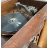ANTICO MOBILE RADIO GIRADISCHI SUPER VEGA 9 FONOTRIONDA ANNI 30 LEGNO RADICA OLD