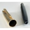 PENNA STILOGRAFICA Aurora Style E08 VINTAGE nero oro OLD FOUNTAIN PEN collezione
