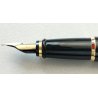PENNA STILOGRAFICA Aurora Style E08 VINTAGE nero oro OLD FOUNTAIN PEN collezione