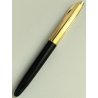 PENNA STILOGRAFICA Aurora Style E08 VINTAGE nero oro OLD FOUNTAIN PEN collezione