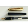 PENNA STILOGRAFICA Aurora Style E08 VINTAGE nero oro OLD FOUNTAIN PEN collezione