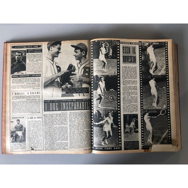 VOLUME RIVISTA SETTIMANALE SPORTIVO  "Lo Sport" RILEGATA 1953 ANNO II/III 1953