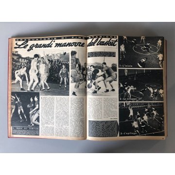 VOLUME RIVISTA SETTIMANALE SPORTIVO  "Lo Sport" RILEGATA 1953 ANNO II/III 1953