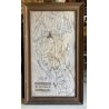 QUADRO ANTICA MAPPA "Corografia del territorio di Montemagno" CONFINI PARROCCHIE