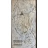 QUADRO ANTICA MAPPA "Corografia del territorio di Montemagno" CONFINI PARROCCHIE