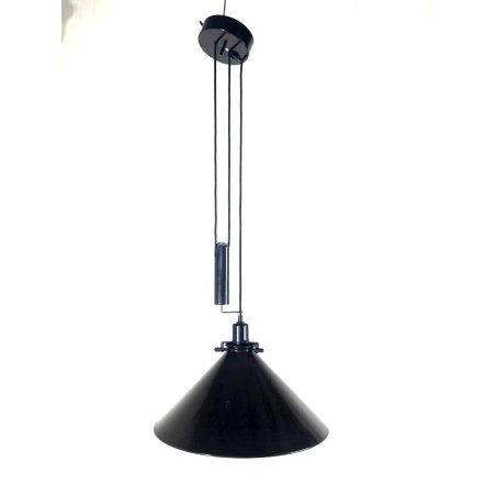 LAMPADARIO SOSPENSIONE SALISCENDI DESIGN HANG LAMP CONE PENDENT ø 45 cm ANNI '60