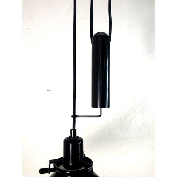 LAMPADARIO SOSPENSIONE SALISCENDI DESIGN HANG LAMP CONE PENDENT ø 45 cm ANNI '60