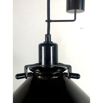 LAMPADARIO SOSPENSIONE SALISCENDI DESIGN HANG LAMP CONE PENDENT ø 45 cm ANNI '60