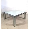 TAVOLO BASSO CROMATO SPECCHIO Sesann MOD. 621 DESIGN G. Frattini Cassina 1970